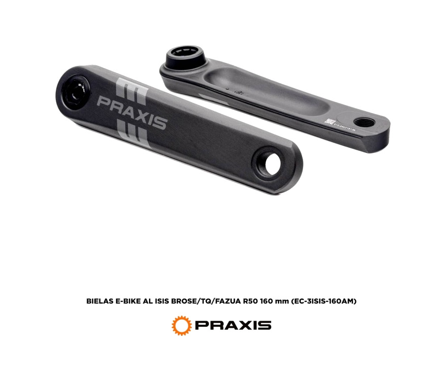 bielas compatible con bicicleta electrica r50 (type 3) interfaz isis brose/tq/fazua 160mm