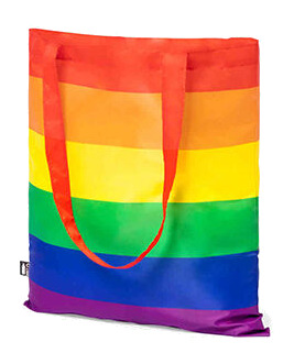 bolsa de tela con bandera arcoíris
