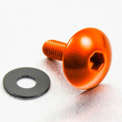 PRO-BOLT Aluminium Schraube XL Kopf abgerundet M5 x (0.8mm) x 16mm naranja L - Bild 1 von 1
