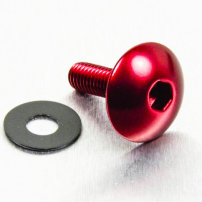 PRO-BOLT Aluminium Schraube XL Kopf abgerundet M5 x(0.8mm) x 16mm rojo LFB51 - Bild 1 von 1