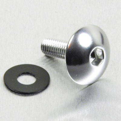 tornillo de aluminio xl cabeza redondeada m5 x 16mm plata