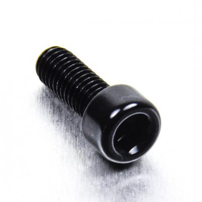 tornillo de aluminio cabeza cilíndrica  m6 x (1.00mm) x 16mm negro lpb61