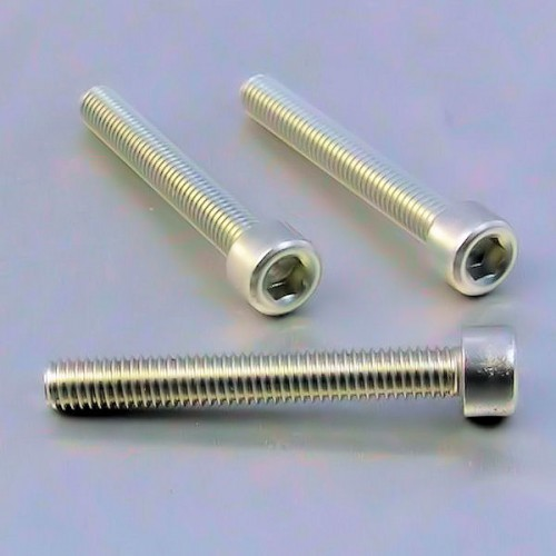 tornillo de aluminio cabeza cilíndrica  m6 x (1.00mm) x 45mm plata lpb64