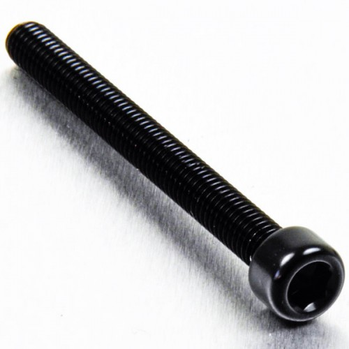 tornillo de aluminio cabeza cilíndrica  m6 x (1.00mm) x 60mm negro lpb66