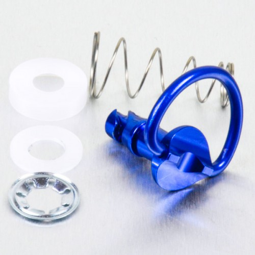 tornillo rápido de aluminio 1/4 de vuelta  17mm azul lqrclip17b