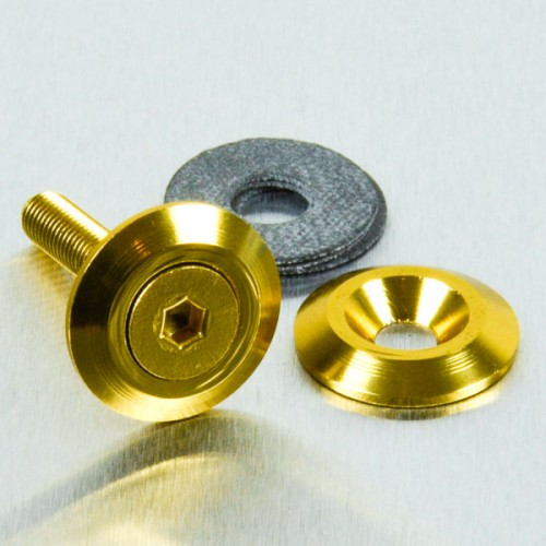 arandela de aluminio avellanada  m6 oro lwac6-22g