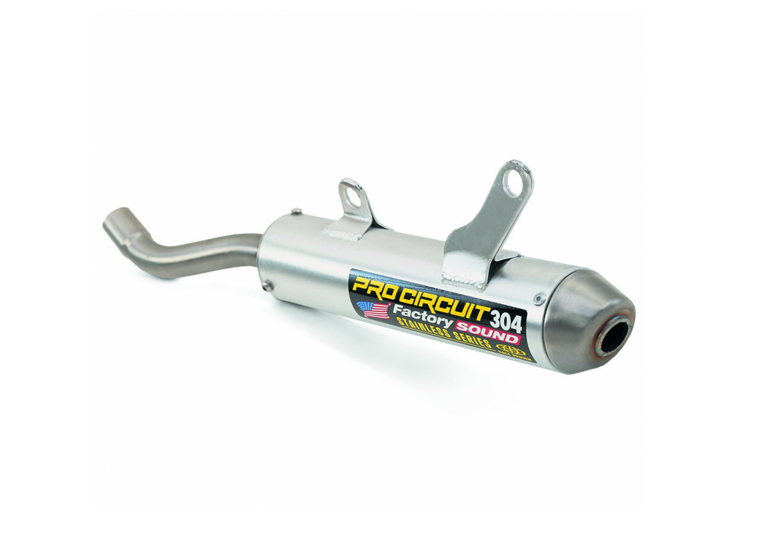silencioso de escape de aluminio con tapa de acero 304 inox