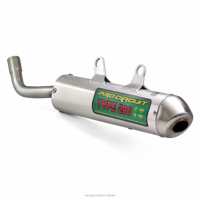 silencioso de escape de aluminio con tapa de acero 296 inox
