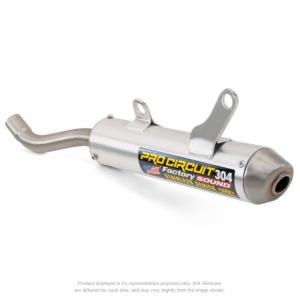 silencioso de escape de aluminio con tapa de acero 304 inox