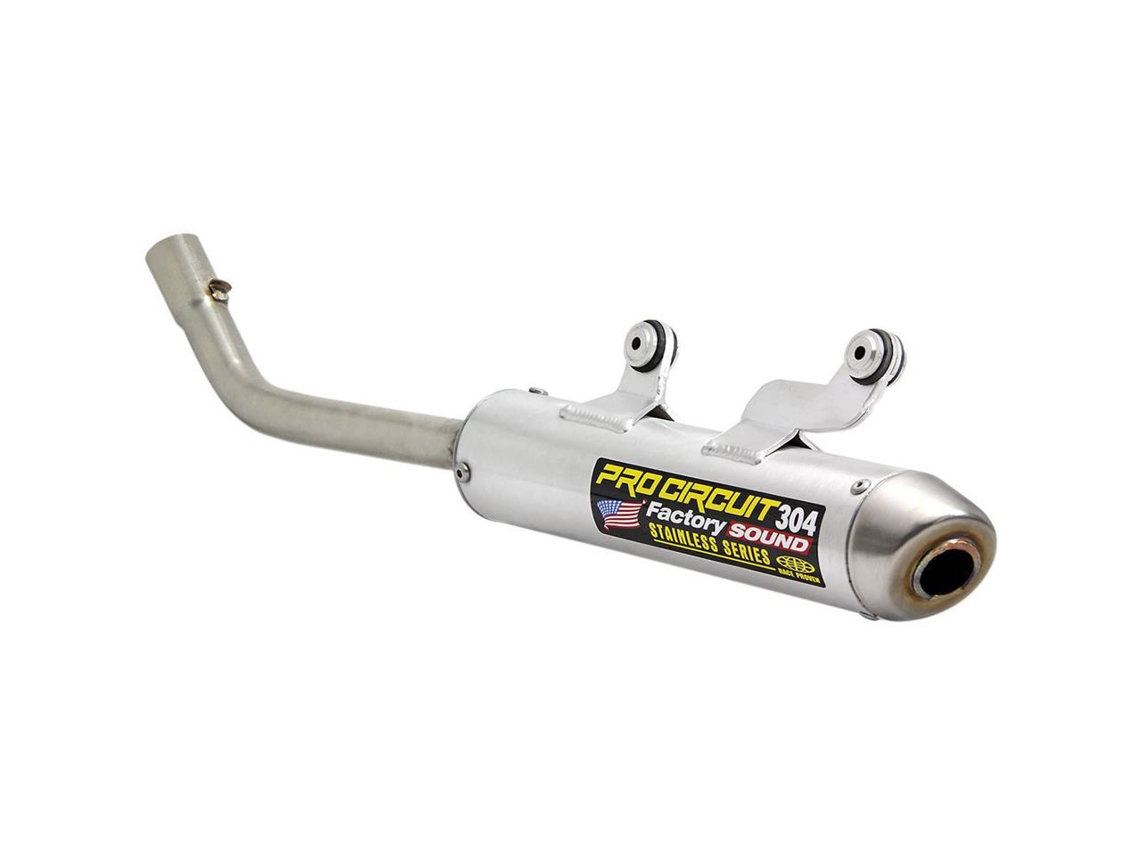 silencioso de escape de aluminio con tapa de acero 304 inox