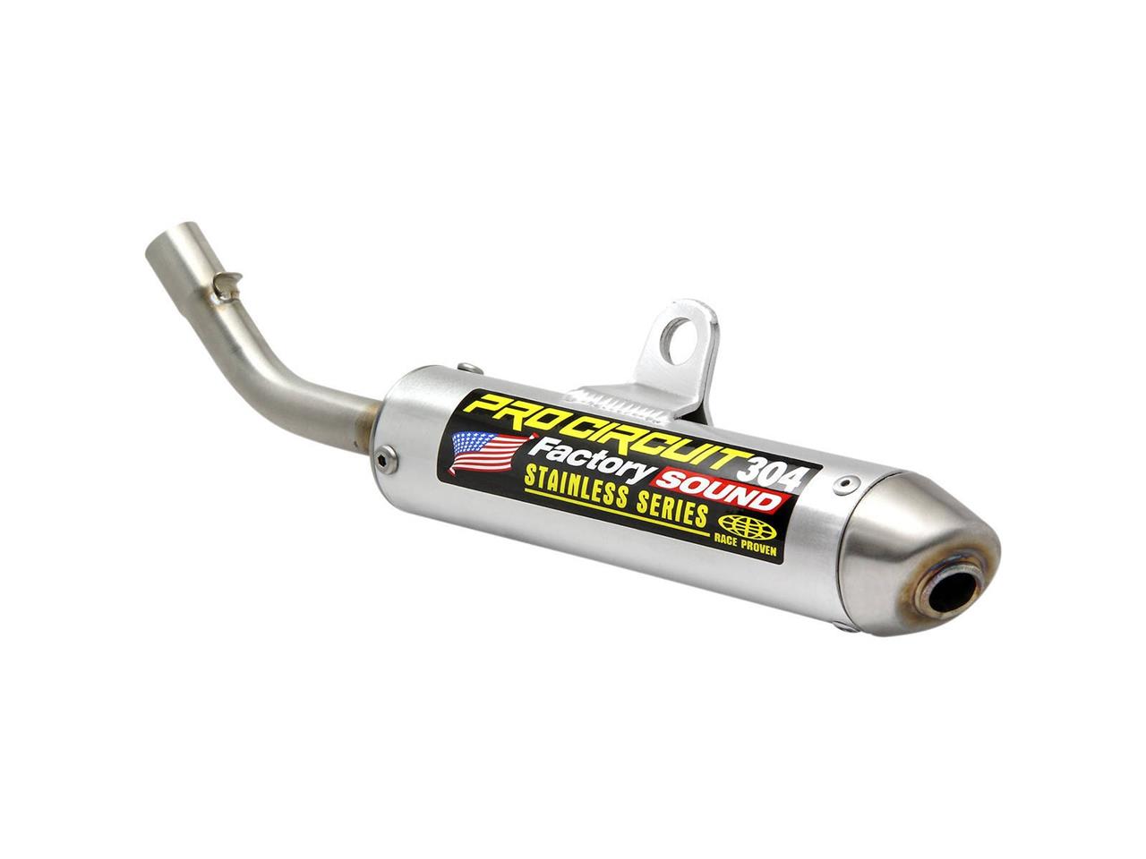 silencioso de escape de aluminio con tapa de acero 304 inox