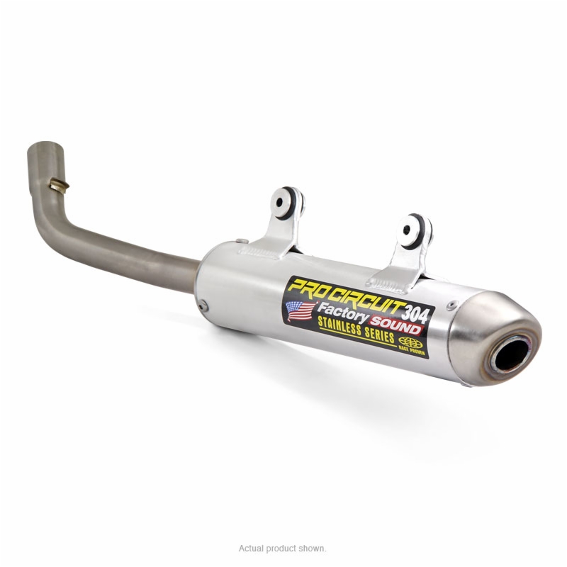 silencioso de escape de aluminio con tapa de acero 304 inox