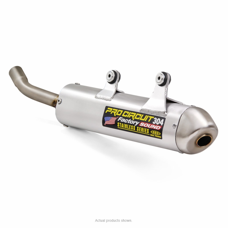 silencioso de escape de aluminio con tapa de acero 304 inox