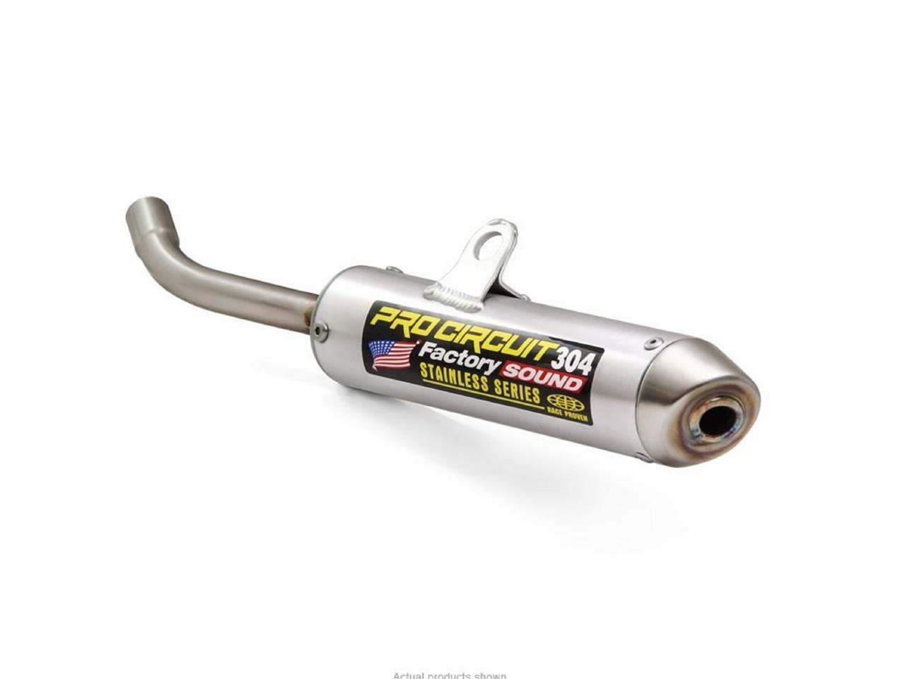 silencioso de escape de aluminio con tapa de acero 304 inox