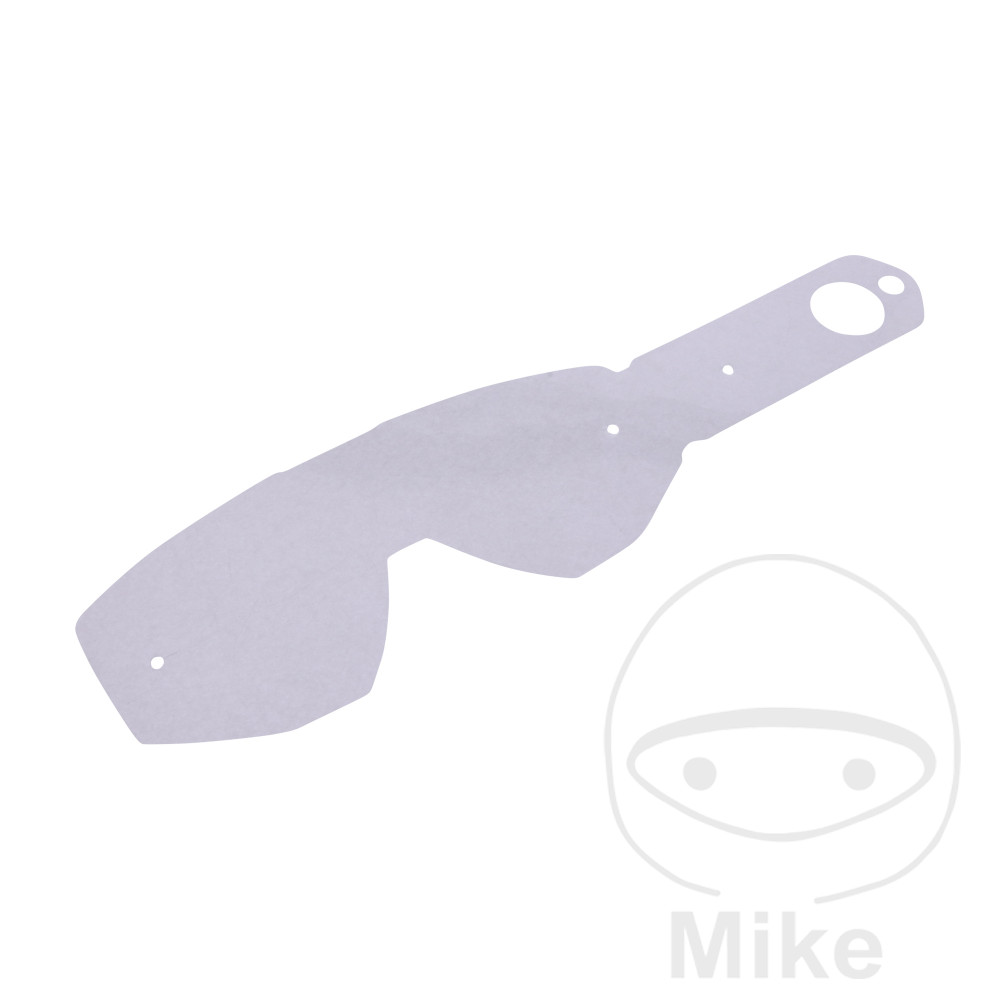 juego 10 láminas protectoras para gafas motocross
