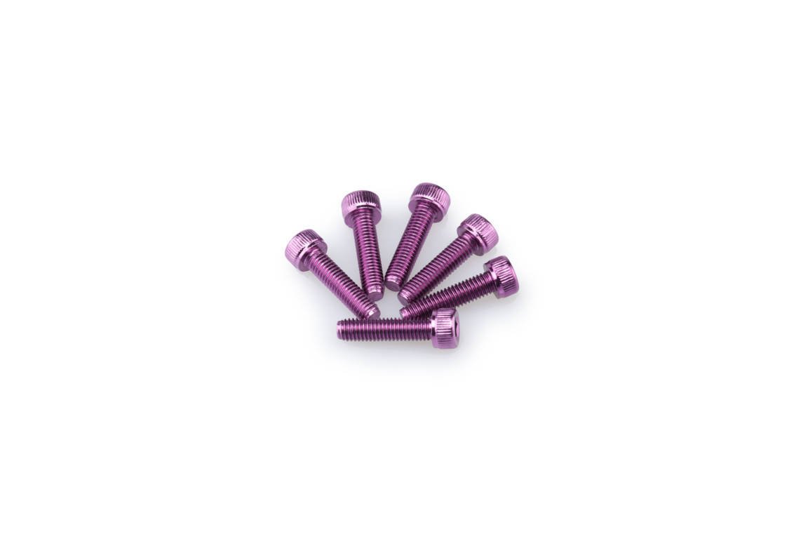 pack de 6 tornillos de aluminio m5 x 20mm