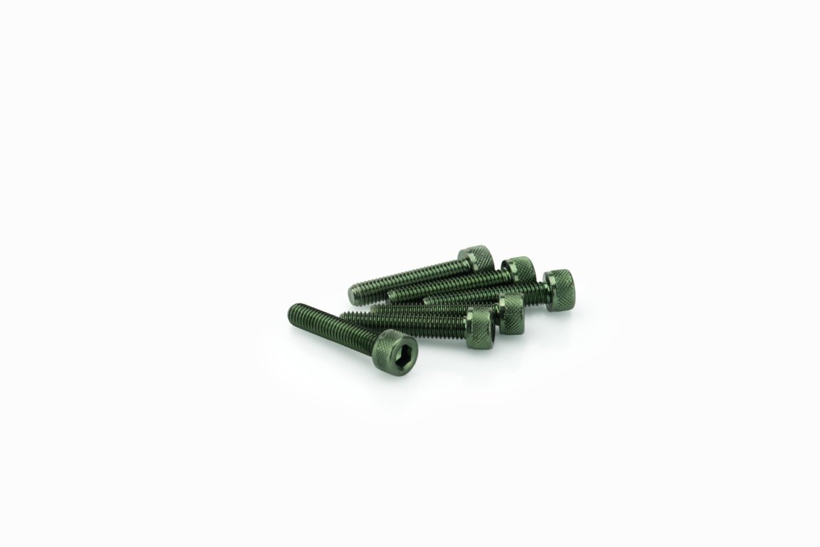 pack de 6 tornillos de aluminio m5 x 25mm