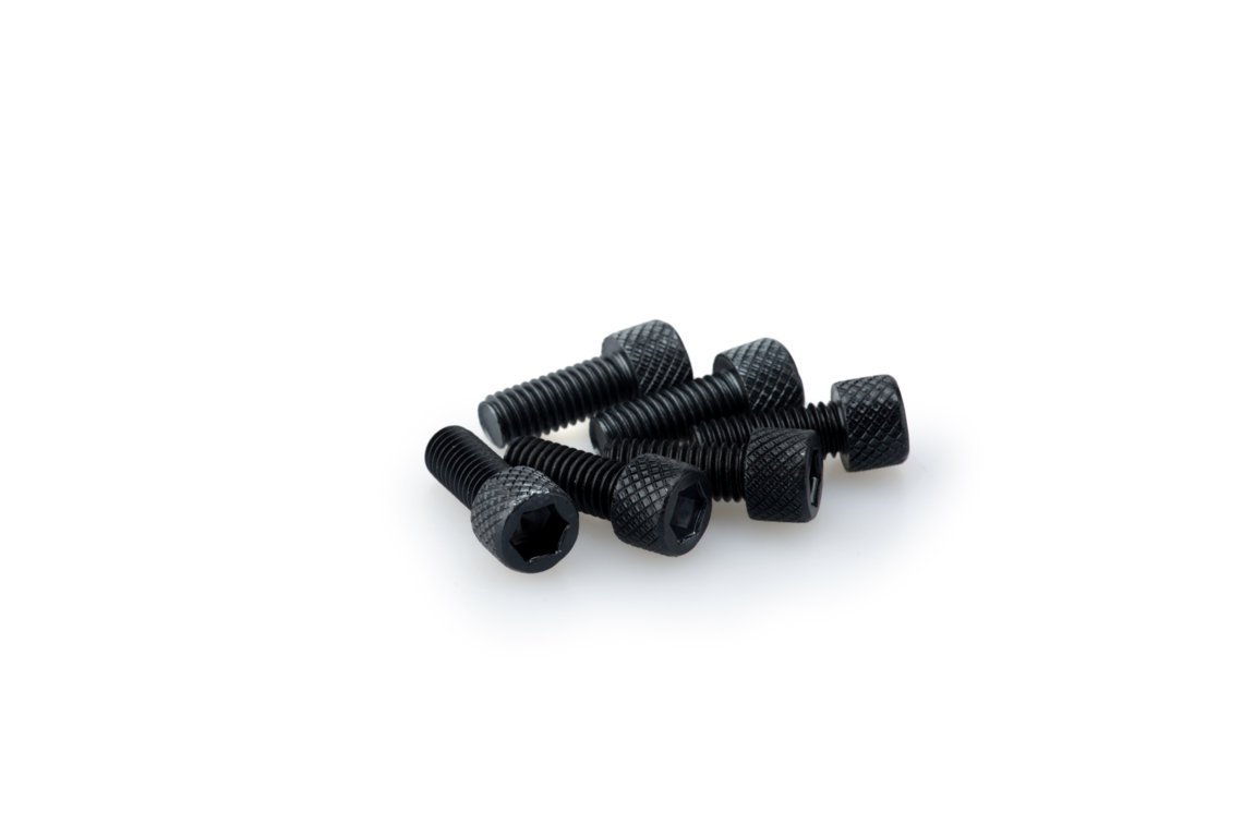 pack de 6 tornillos de aluminio anodizado de 15mm