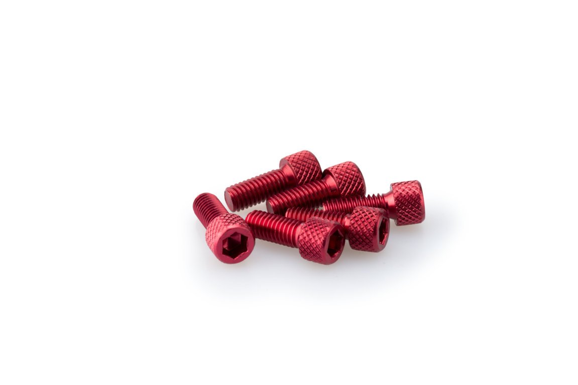 pack de 6 tornillos de aluminio anodizado de 15mm
