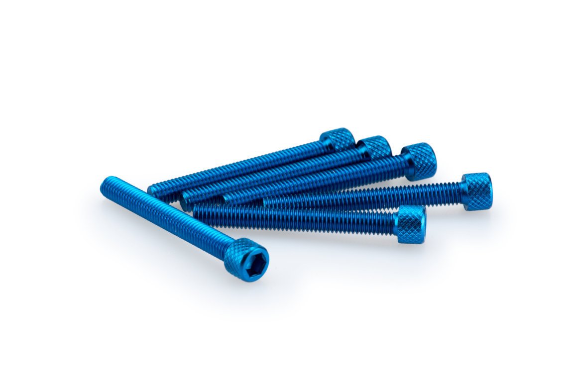 pack blister 6 tornillos aluminio m6 x 50mm