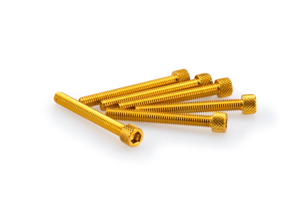 pack blister 6 tornillos aluminio m6 x 50mm