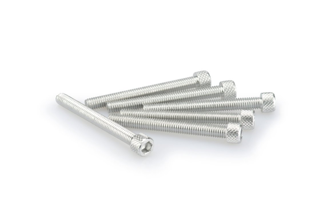 pack de 6 tornillos de aluminio anodizado m6 x 55mm