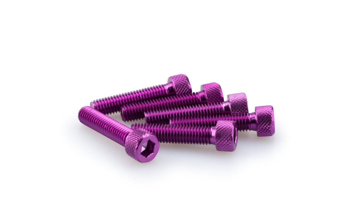 pack de 6 tornillos de aluminio m8 x 35mm