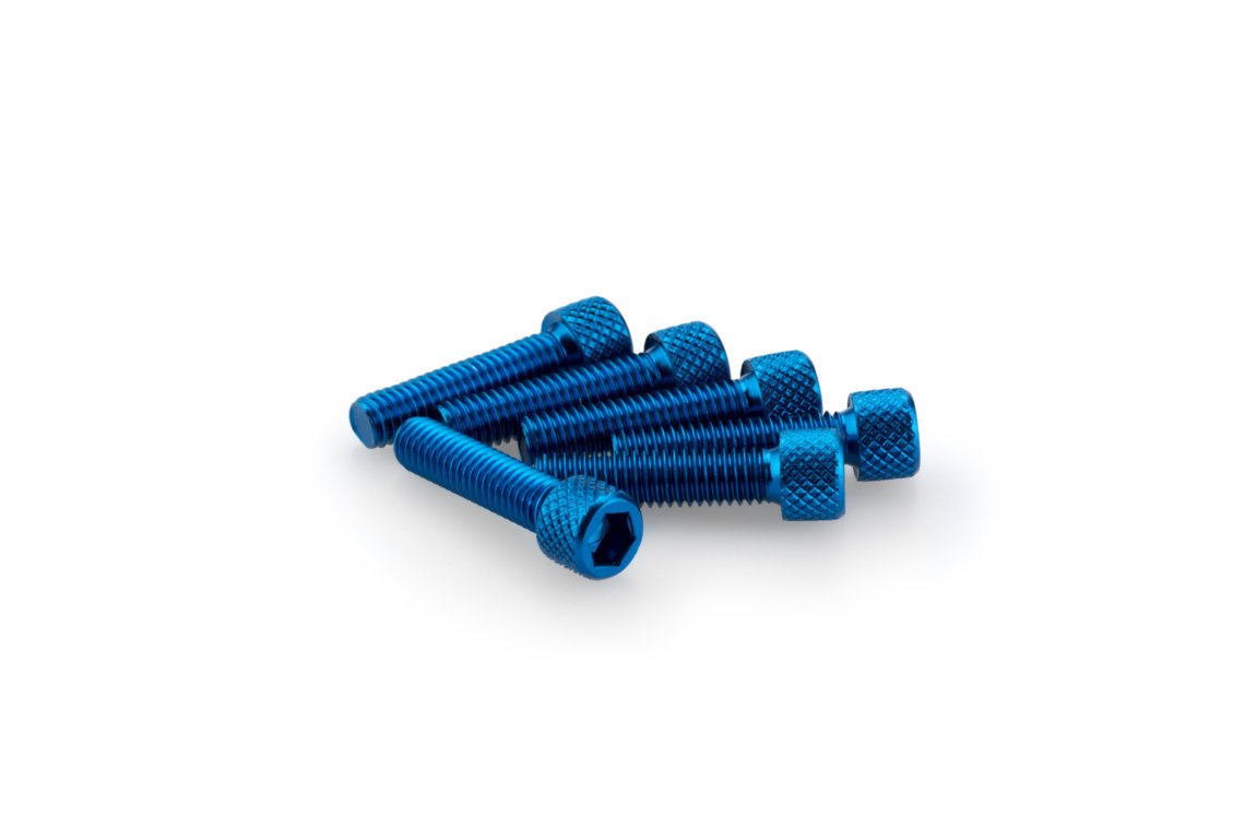 pack de 6 tornillos de aluminio m6x25mm