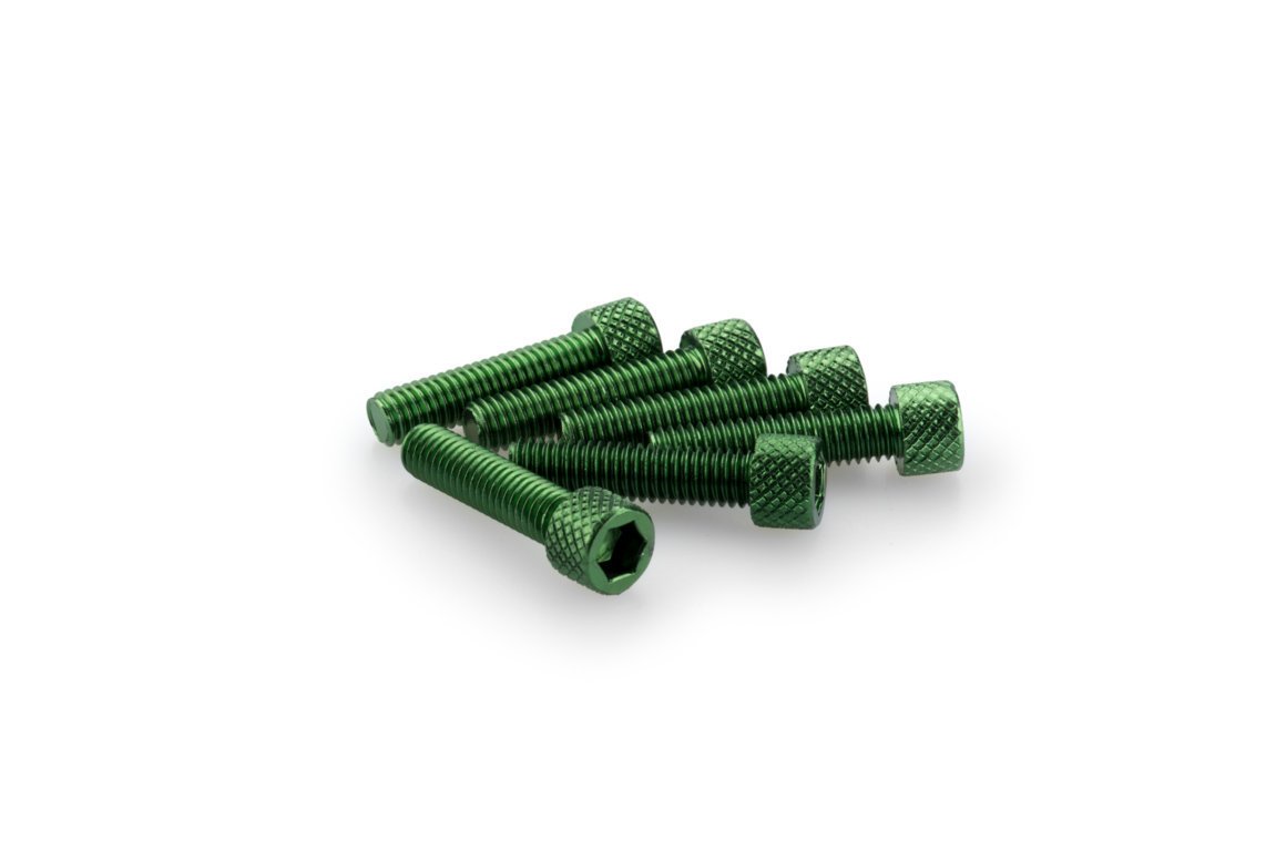 pack de 6 tornillos de aluminio m6x25mm