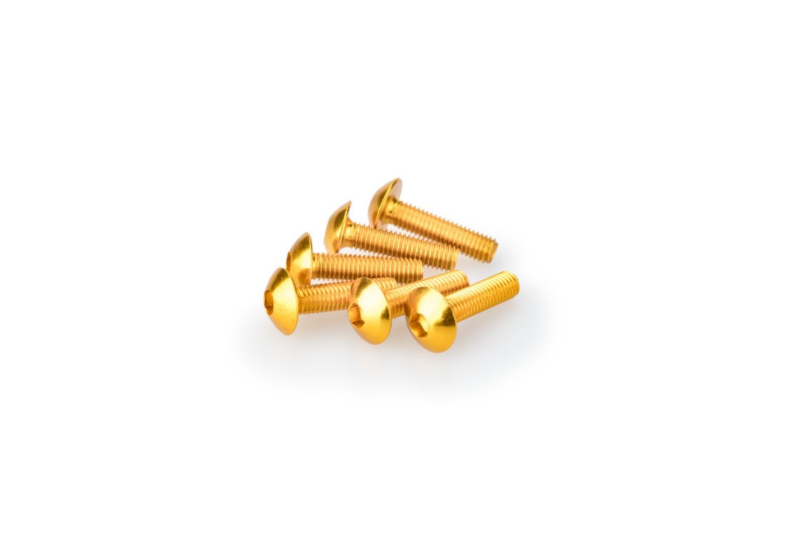 pack de 6 tornillos en aluminio anodizado m5 x 20mm