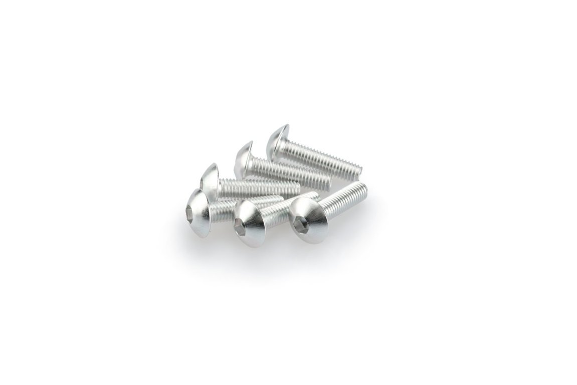 pack de 6 tornillos en aluminio anodizado m5 x 20mm