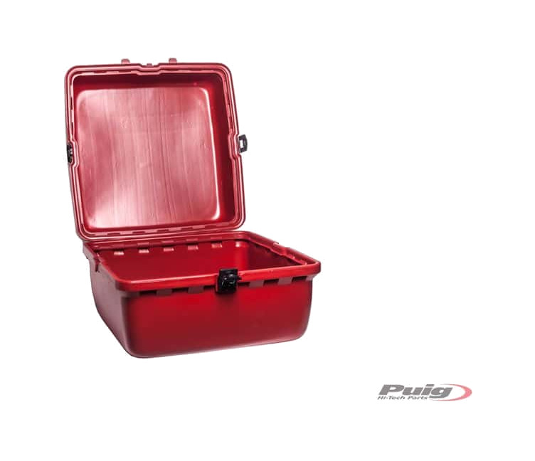 cofre baúl especial grande big box 90l - disponible en negro, blanco y rojo
