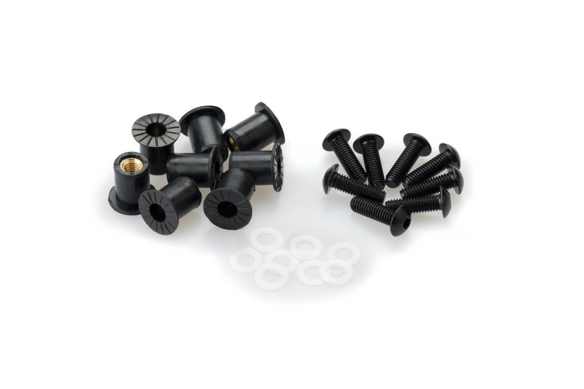 kit de tornillería anodizada para cúpulas de motocicletas