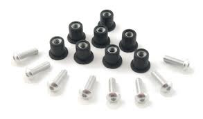 kit de tornillería anodizada para cúpulas de motocicletas