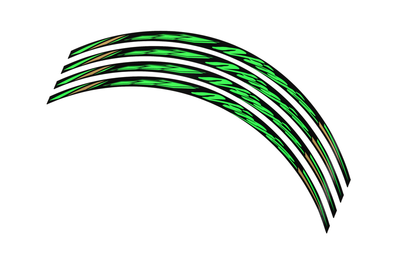 4 tiras arco adhesivos llantas vinilos pegatinas rueda ninja