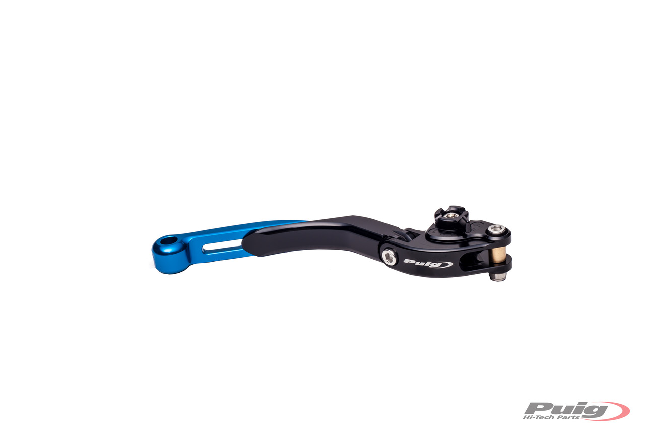 maneta derecha freno cuerpo negro extensible azul