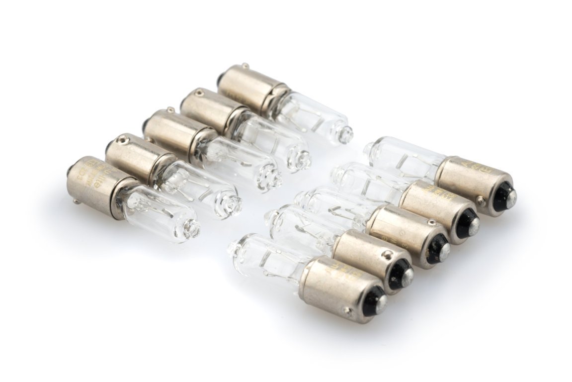 caja con 10 bombillas ambar para intermitentes moto 12v 21w star