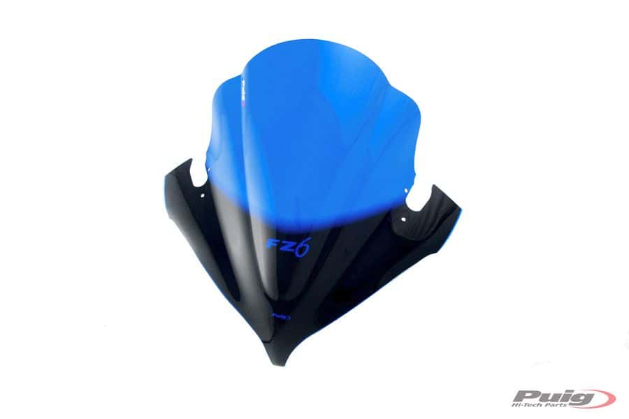 PUIG Cupola del parabrezza racing a doppia bolla PUIG compatibile con YAMAHA FZ6 - Foto 10 di 17