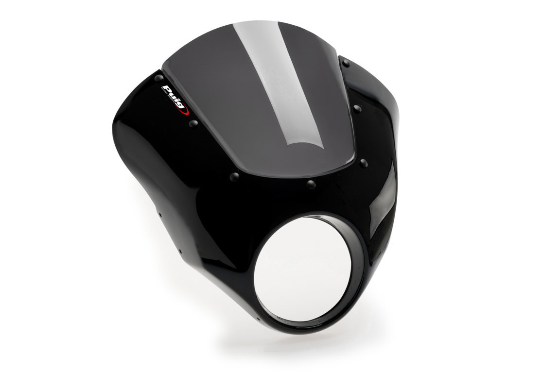 PUIG Cupula parabrisas semicarenado DARK NIGHT compatible con HARLEY DAVIDSON ST - Picture 4 of 5