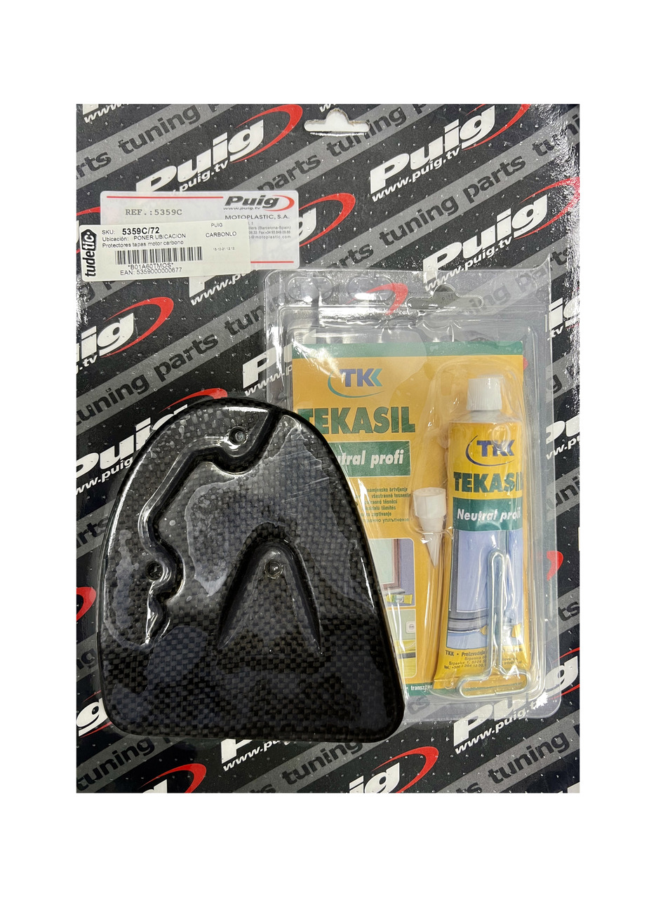 protectores tapas motor carbono - 100% fibra de carbono 2/2.5mm grosor