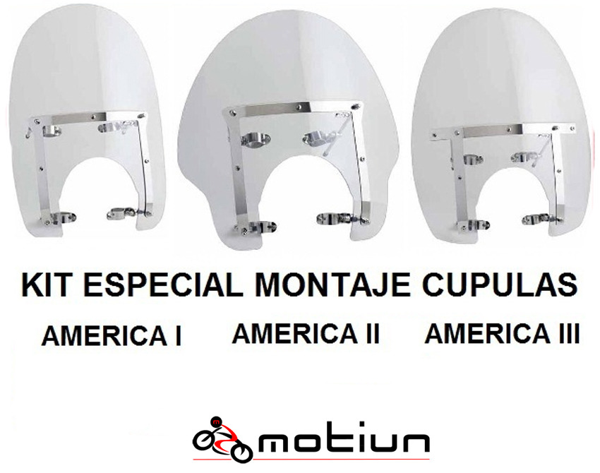kit montaje pantallas modelo américa acero inoxidable