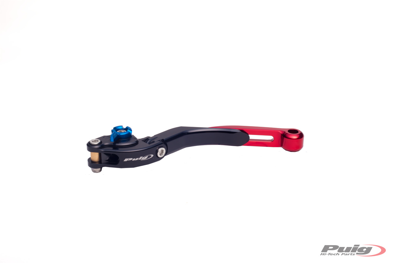 maneta embrague cuerpo negro extensible rojo