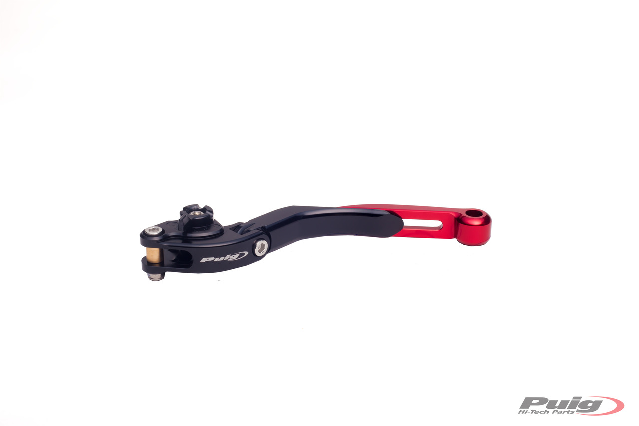 maneta embrague cuerpo negro extensible rojo