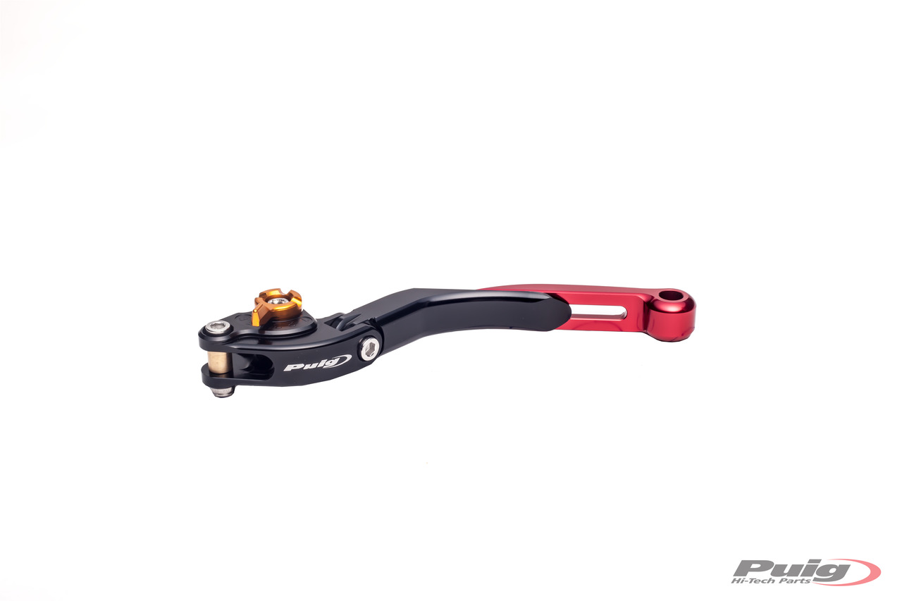maneta embrague cuerpo negro extensible rojo