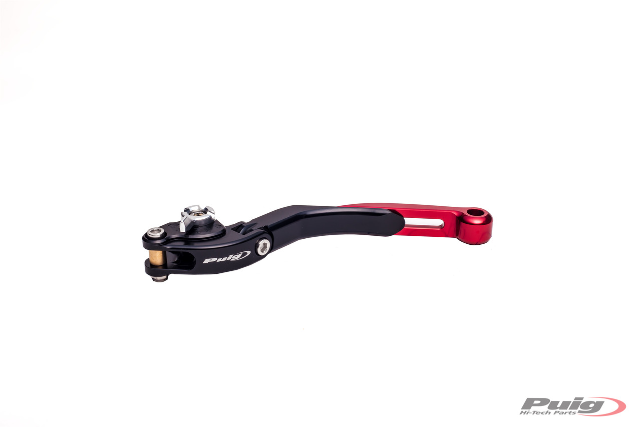maneta embrague cuerpo negro extensible rojo