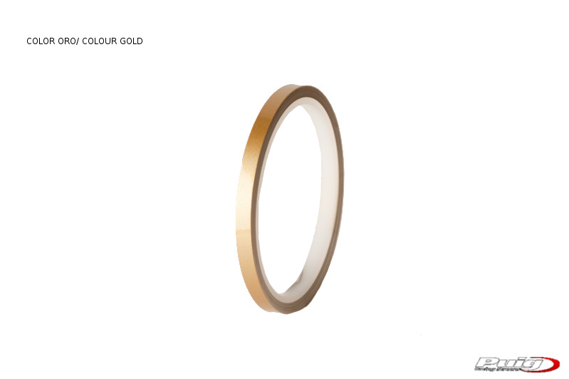 tiras fluorescentes para llantas de moto de 16'' a 18'' - pack de 6 metros