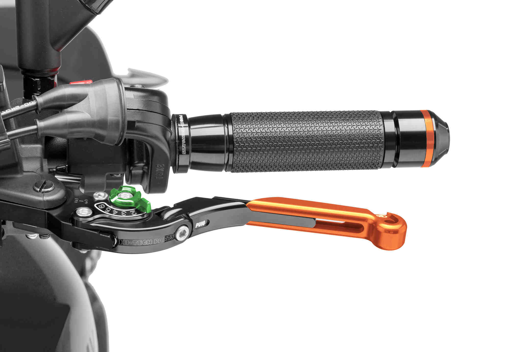 フォルツァ 39739-Clutch lever body BLACK extendable ORANGE compatible with