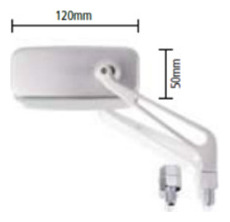 espejo retrovisor izquierdo rosca m8 modelo mt aluminio