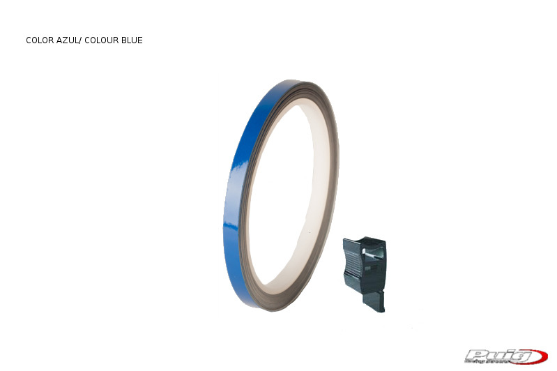 rollo de tiras fluorescentes para llantas de moto