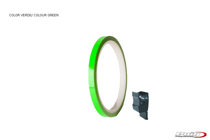 rollo de tiras fluorescentes para llantas de moto